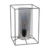 Lalia Home Black Framed Table Lamp with Smoked Cylinder Glass Shade, Large LHT-5060-SM